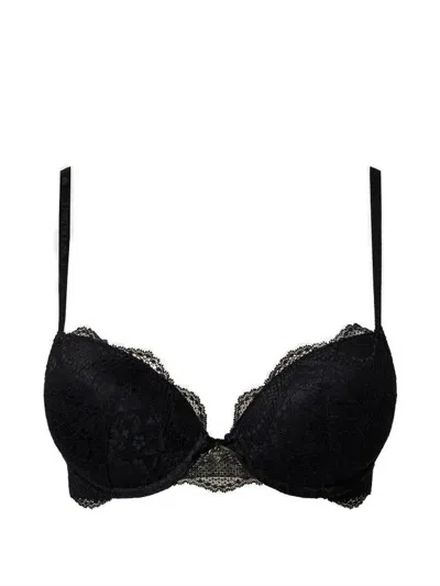 Twinset Lace Push-up Bra In Black