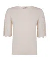 Twinset Lace-sleeved Blouse