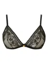 Twinset Lace Triangle Bra In Black