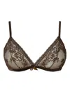 Twinset Lace Triangle Bra In Black
