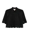 Shop Twinset Lace-trim Shirt
