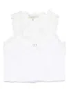 Twinset Lace-trim Tank Top In White