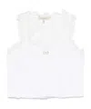 Twinset Lace-trim Tank Top In White