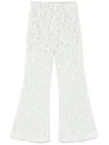 Twinset Light Green Lace Trousers In Green
