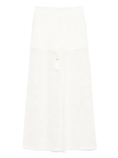 Twinset Lace Trousers In White