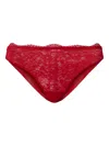 Twinset Lace Tulle Briefs In Red