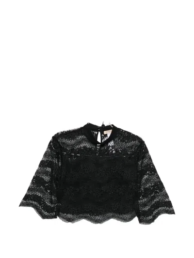 Twinset Laced Blouse In Black