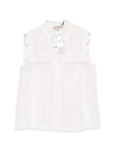 Twinset Lace-detail Blouse In White