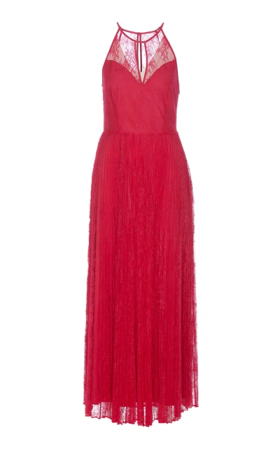 Twinset Laces Dress In Fuchsia