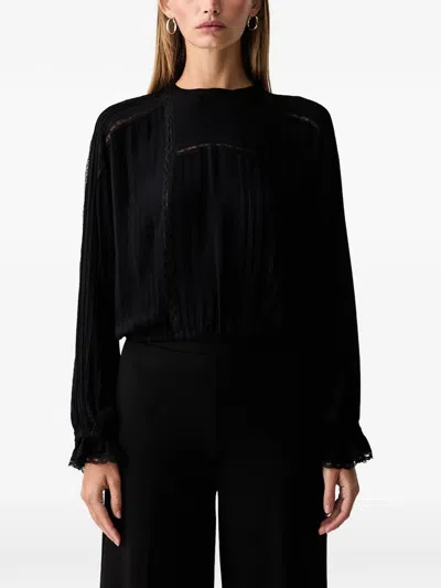 Twinset Lace-trim Blouse In Multi