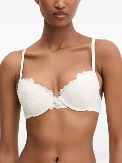 Twinset Lace-trim Underwired Bra In White