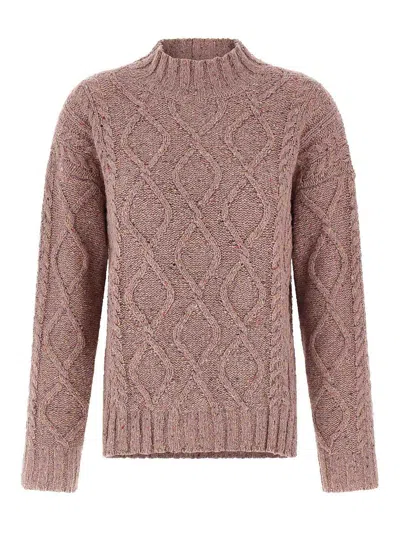 Twinset Lam Sweater In Nude