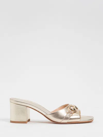 Twinset Heeled Sandal Woman Color Platinum In Multi