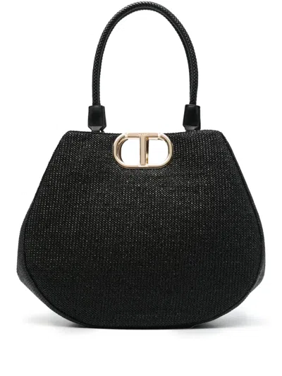 Twinset Large Lila Tote Bag In Black