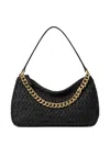 Twinset Twin-set Black Polyurethane Borsa Shoulder Bag In Black