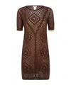 Twinset Robe Courte En Filet Avec Sequins