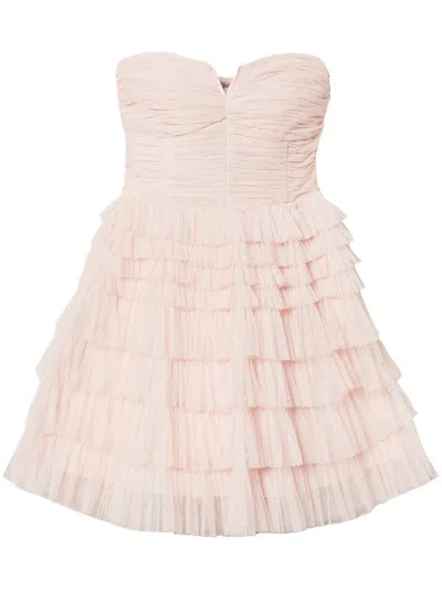 Twinset Layered Detailed Dress In Pink