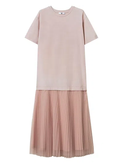 Twinset Layered Dress In Gold