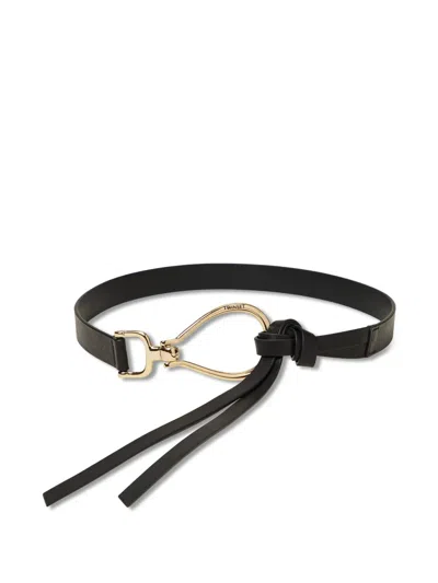 Twinset Leather Belt In Black