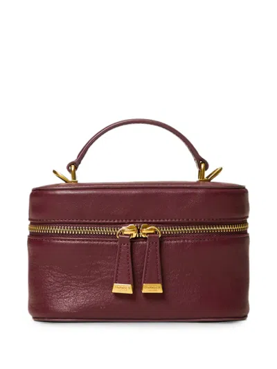 Twinset Beuteltasche Aus Leder In Burgundy