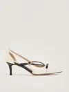 Twinset Leather Pump In White