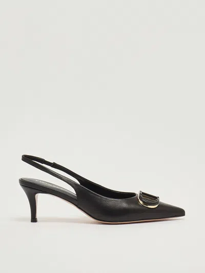 Twinset Leather Pump In Black