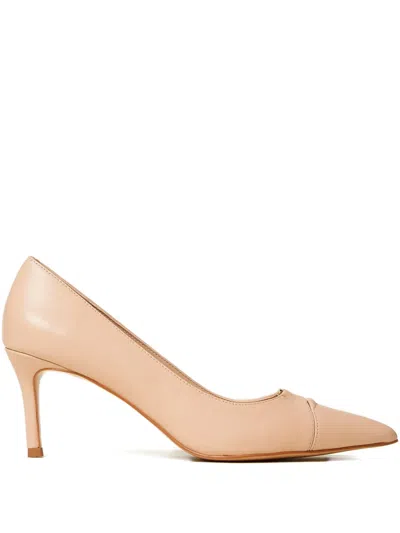 Twinset Leather Pump In Neutral