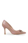Twinset Leather Pumps In Les Beiges