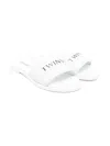 Twinset Leather Sandals In White