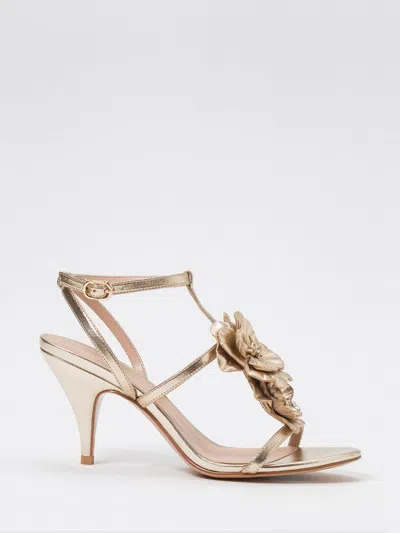 Twinset Sandals With Flower In Silver