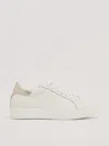 Twinset Ecopelle Sneaker In Bianco-oro