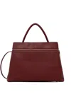 Twinset Leather Tote Bag In Brown