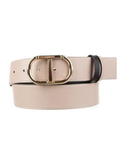 Pre-owned Twinset Leather Waist Belt In Neutrals