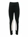 Twinset Leggings Color Block In Black