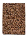 Twinset Leopard-print Logo Scarf In Animal Print