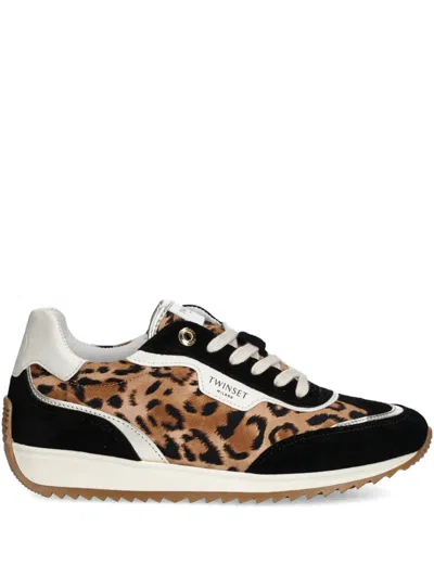 Twinset Leopard-print Sneakers In Animal Print