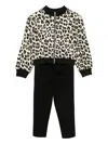 Twinset Leopard-print Tracksuit In Black