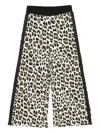 Twinset Leopard-print Trousers In Black
