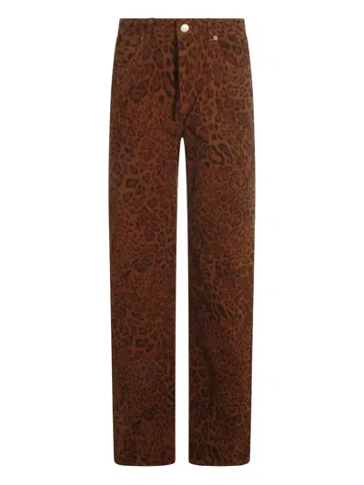 TWINSET LEOPARD PRINT TROUSERS