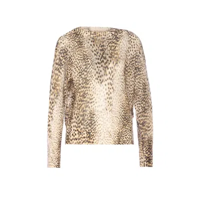 Twinset Leopard Sweater In Multi