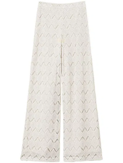 Twinset Light Beige Cotton Trousers
