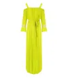 Twinset Light Lemon Pleated Jumpsuit In Yellow