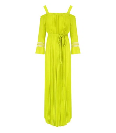 TWINSET TWINSET  LIGHT LEMON PLEATED JUMPSUIT