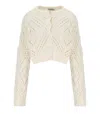 Twinset Light Natural Cropped Cardigan