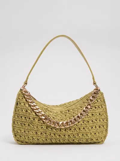Twinset Shoulder Bag Woman Color Green In Pink