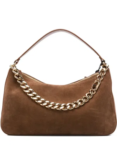 Twinset Liliane Chain-embellished Suede Shoulder Bag