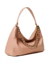 Twinset Liliane Crocodile-effect Chain Shoulder Bag In Pink
