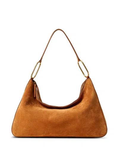 Twinset Liliane Ring Detail Shoulder Bag In Brown