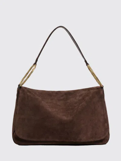 Twinset Liliane Suede Bag In Brown