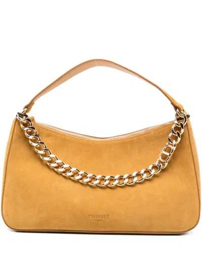Twinset Liliane Tote Bag In Yellow
